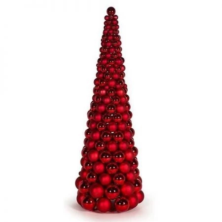 Decor Popular Store 6 Autograph Foliages A-171832 3 ft. Ball Cone Tree; Red