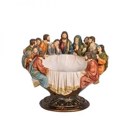 Decor Popular Store 2 Ore Furniture K-2534-B1 12.25 in. Last Supper Fruit Holder